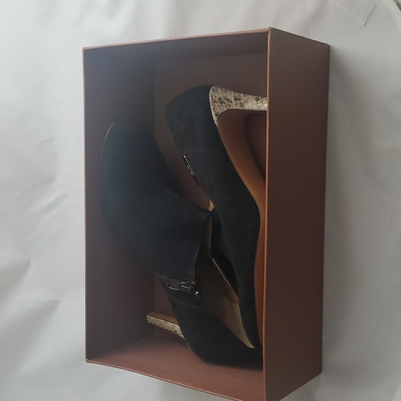 Coach Senca Snake Ankle Bootie Heels - Picture 8 of 9